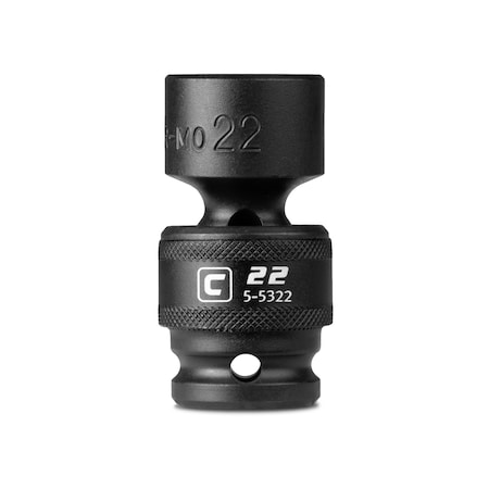 Capri Tools 1/2 in Drive 22 mm Universal Impact Socket 5-5322